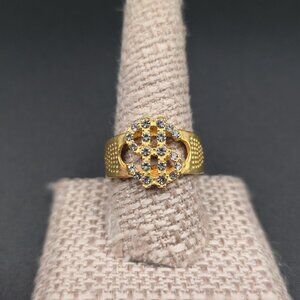 Size 10 Gold Plated Money Sign Bling Hip Hop Ring A7129